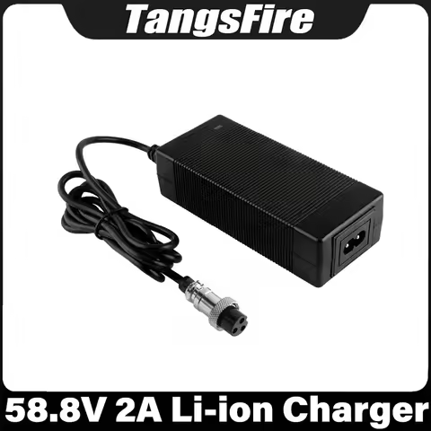 58.8V 2A Lithium Battery Charger Input 100-240V 14Series For 52V polymer Li-ion Battery Charger GX16