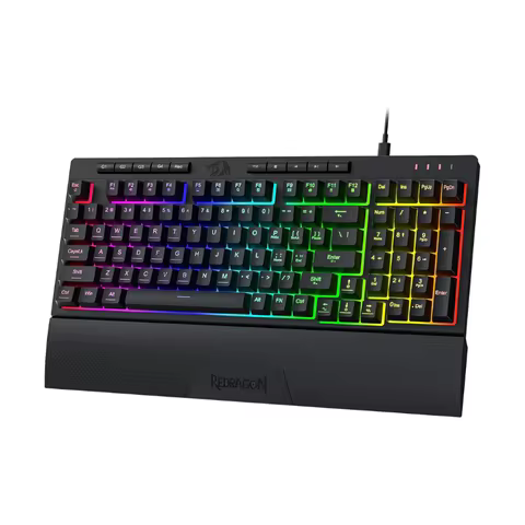 Redragon K515 Shiva RGB Membrane Gaming 98 Keys Mechanical Detachable Wrist Rest Smooth Linear Switc