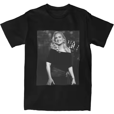 Adele Tour August 2024 Printed T Shirt Summer Funny T-Shirts 100 Cotton Leisure Tshirt For Adult Sho