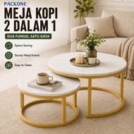 PACKONE 2-In-1Coffee Tables Set - Meja Lipat Meja Kopi Side Table