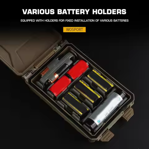 Tactical Case Waterproof Battery Storage Case Tactical Modular Battery Storage Case Organizer for CR