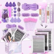 640pcs, 240pcs, 140pcs, D-Curl, C-Curl Eyelash Extension Kit, DIY Eyelash Extension Kit, 8-18mm 30D 
