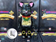 巜 MEDICOM TOY BE@RBRICK 黑色 招財貓 小判 金幣 100% + 400% SETS 》