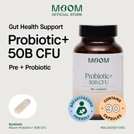 Moom Health™ Probiotic+ 50B CFU+. Prebiotic & Probiotics. Digestion & Gut Health Support. 90caps.