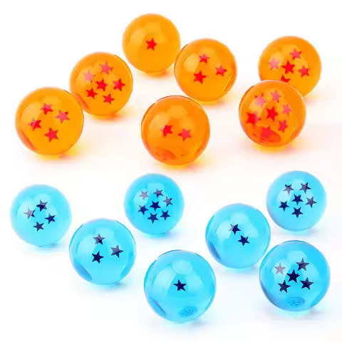 uu Anime Dragon Ball figurine keychain, Shenlong (God of Destruction), 1-7 stars blue and orange pen