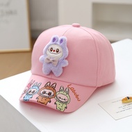 Children's Leisure Baseball Cap With Cartoon 3D Labubu Pattern For Boy And Girls Hats Suitable For 2