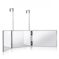 Gương Trang Điểm Du Lịch Gấp Ba 360 Độ Có Móc Treo Điều Chỉnh Độ Cao Gương Trang Điểm Gấp Gọn Để Cắt