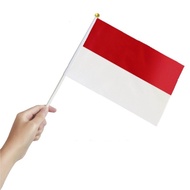 Spot Delivery #100 Monaco 🇲🇨【3PCS】Hand-Waving Flag 14*21*30cm World Flags Fans Props National Day Me