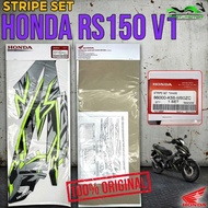 100% ORIGINAL HONDA RS150 V1 / RS150R / RS 150 COVERSET COVER SET / STRIPE SET BLACK 06900-K56-M60ZC