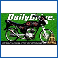 ☏ ➩ ✫ Kawasaki Bajaj Ct 100/125 Decal Sticker (Latest 2022 Jrp Design) and SUN DESIGN