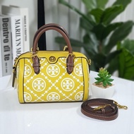 กระเป๋าถือ ใบเล็ก Tory Burch New T Monogram Jacquard Bag กระเป๋าทรงหมอนยอดฮิต