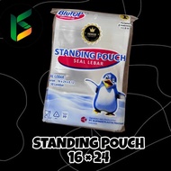 Contents: 50 ziplock plastic standing pouch 16x24 ziplock 24x16 wide seal