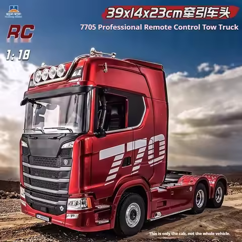 HUINA 1/18 RC Truck Model 1501 770S Trailer Alloy Car Toys 2.4G Remote Control Engineering Trailer T