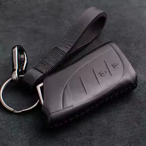 1 Pcs Genuine Leather Remote Key Case Fob Key Cover For Lexus ES UX NX LC500 UX200 ES350 UX200 LS500