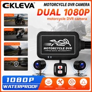 Ekleva 1080P HD Motorcycle DVR System Dual Lens Dash Camera
