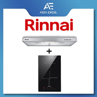 RINNAI RH-S65A-SSVR 60CM SLIMLINE HOOD + RINNAI RB-3012H-CB 2 ZONE INDUCTION HOB