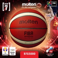 MOLTEN  มอลเท่น ลูกบาสเก็ตบอลหนังหนังMOT Basketball LT th B7G5000 FIBA (3400) แถมฟรี เข็มสูบ+ตาข่าย