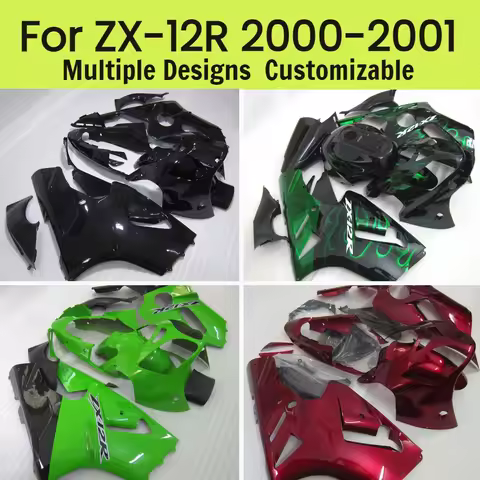Moto Parts Fairing Kit ZX12R 2000 2001 Aftermarket ABS Injection Motorcycle Fairings for Kawasaki ZX
