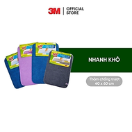 Thảm chống trượt 3M Scotch-Brite, 40x60cm, 3 lớp, thấm hút nước tốt, nhanh khô, Giúp chống trơn trượ
