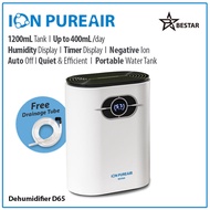 Dehumidifier ION PUREAIR D65 Air Purifier Mini Portable Dehumidifier 1200ml Tank, Up to 400ml/Day Hu