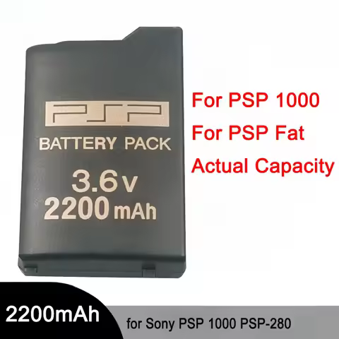 For Sony PSP1000 PSP-280 2200mAh 3.6V Rechargeable Lithium Battery Pack Console Real Capacity Replac