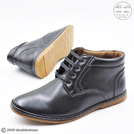 BOK by Baoji รองเท้าหนังหุ้มข้อ พื้นยางดิบ รุ่น BOK088 (สีดำ/น้ำตาล)ไซส์ 40-45
