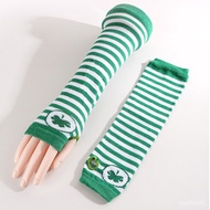 Taiwan Cross-Border Wear Knitted Striped Arm Long Hand Stockings Children's Dancer UDRG