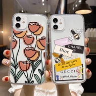 Clear Flower Casing Realme 9 Pro Plus 9i 8i 7i 8 7 6 5 5S 5i 6i C21Y C25Y Case Cover Real Me GT Neo 