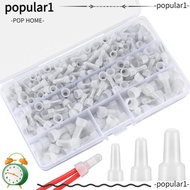 POPULAR 250 Pcs Closed End Wire Connector, 12-10GA 16-14 Crimp Terminal, Electrical Wire AWG Gauge W