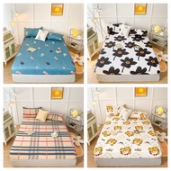 PLAIN COLOR COTTON CADAR BEDSHEET ONLY KUN CADAR MURAH GETAH KELILING fitted bedsheet/Mattress cover