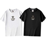 訂購LINE：mei896  特價  AAPE猿人短袖 CC-9980  M  L  XL  XXL 棉質上衣 休閒棉T 經典logo 短T 圓領T恤