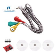 Pulse Rate Monitor for ECG Measurement AD8232 Module for Duinofun with Charging Cable for ECG Sensor