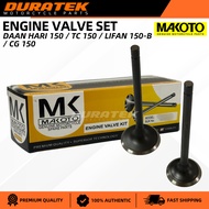 Makoto Intake & Exhaust Engine Valve Set for Daan Hari 150 / Rusi TC 150 / Lifan 150-B / CG 150