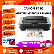 CANON E410 Ink Efficient All-In-One PRINTER - Print  Scan  Copy