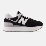 New Balance รองเท้าผ้าใบผู้หญิง 574+ | Black/Rain Cloud/White ( WL574ZSA )