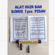 Alat ukir ban bonus 1pisau/Alat ukir ban motor/Alat ukir ban serbaguna