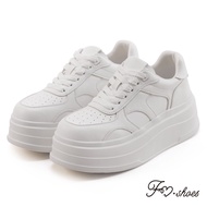 FM SHOES Full Genuine Leather Lightweight Thick-Soled American Casual