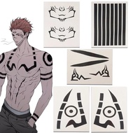 Ryomen Sukuna Sticker Jujutsu Kaisen Tattoo Sticker Sukuna cosplay Sticker