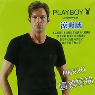 【晉新】PLAYBOY_PB830_涼感圓領短袖_男性內衣_原價320元_M~XL；台灣製、越南製(台灣副料)