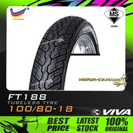 TAYAR VIVA TUBELESS TYRE FT188 100/80-18