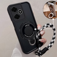 Case For infinix smart 8 hot 40i smart 8 HD Silicone Minimalist Drop-Proof Phone Case with 3D Metal 