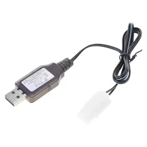 R53C Durability L6.2-2P USB Charging Cord For 7.2V RCVehicles DC5V2A1A Input