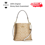[Luxuco] Coach Mollie Bucket Bag 22 In Signature Canvas CA582 Women Handbag