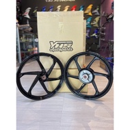 Sport Rim Bunga Lawang LC135/LC4S Hitam Kilat