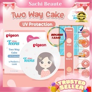 PIGEON TEENS two way cake UV Protection Compact Foundation Powder for Teenagers natural finish look 