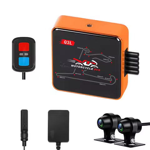 VSYS Q6L Q3L 1080P Motorcycle DVR Full Body Waterproof Moto Camera With Shutdown Video Surveillance 