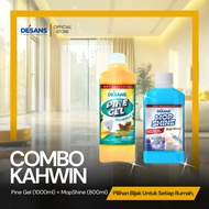 DESANS Kombo Kahwin (Pine Gel(1000ml) + Mop Shine(800ml)) Set Pencuci Rumah Serbaguna & Lantai Berki