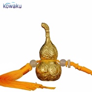 [vsrhkq] Brass Gourd Statue Golden Hu Lu Sculpture Fine Craftsmanship Golden 8CM