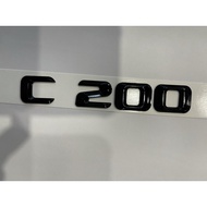 Mercedes Benz C200 Emblem Logo Gloss Black | Mercedes C 200 Emblem