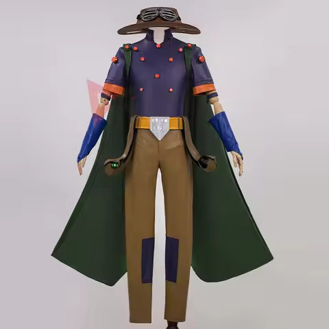 New Julius Caesar Zeppeli Cosplay Costume Jojoes Steel Ball Run Shirt Pants Cloak Set For Game Party